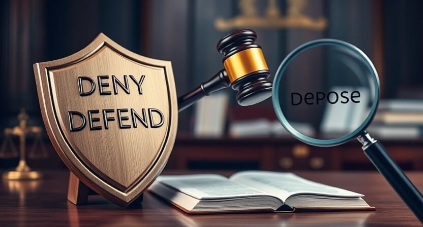 The Power Play of Deny, Defend, Depose in Legal Battles: A Comprehensive Guide | The Buzz Banter | legal | law | safe justice | justice | Best way of justice | thebuzzbanter | buzz banter | Deny | Defense | Depose